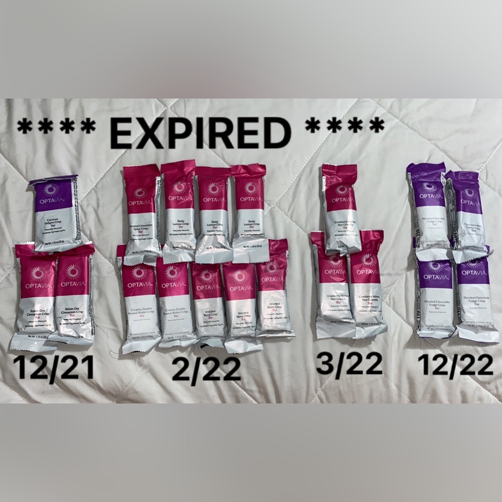19 Optavia Bars **Expired**